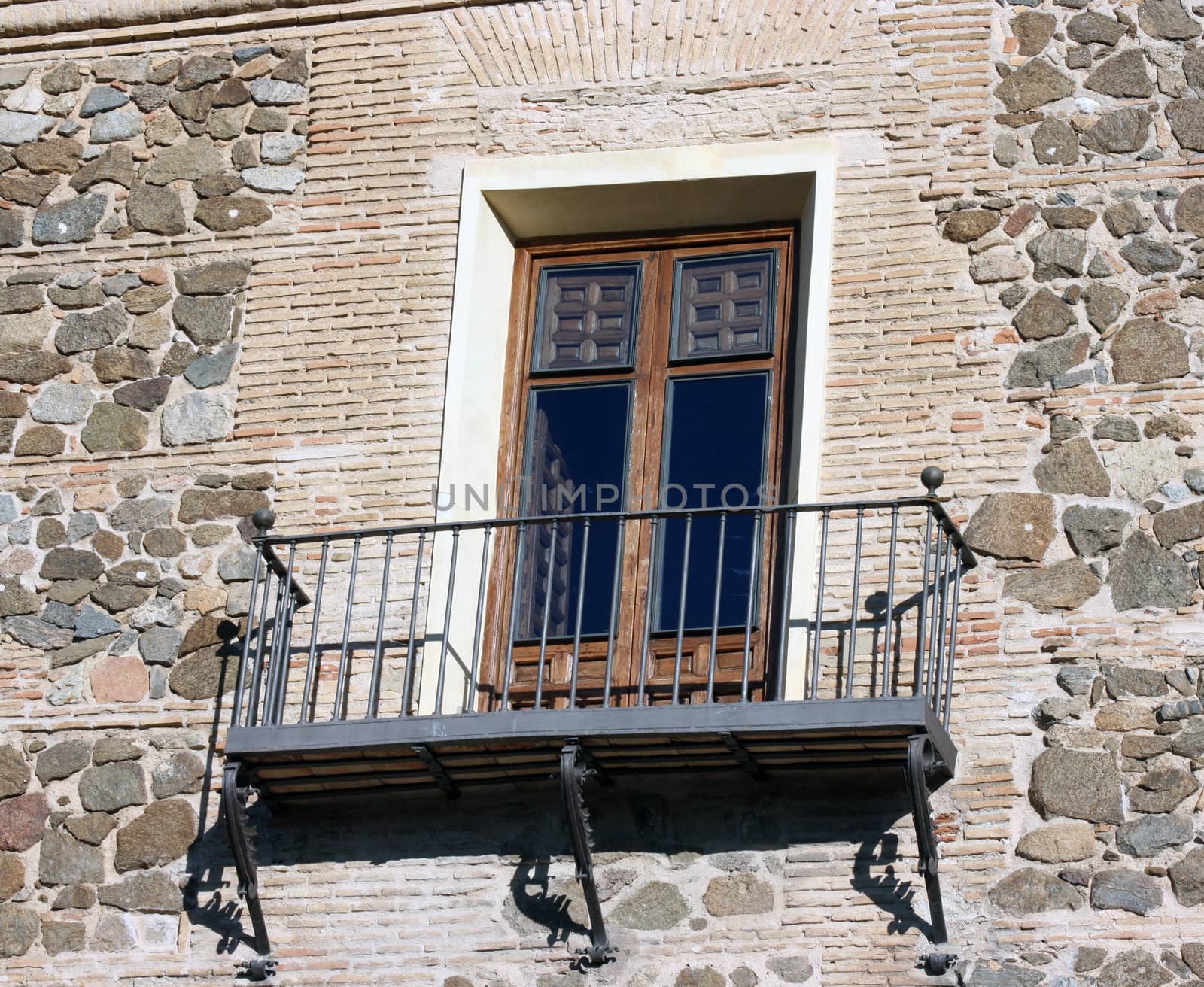 Old  window with shutters, beautiful background for a card.