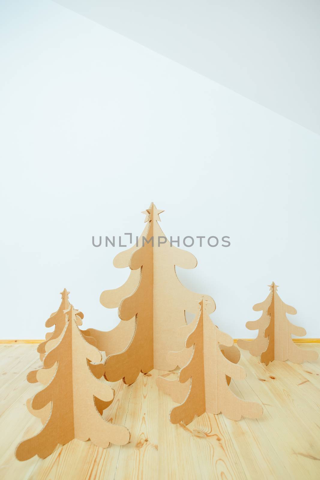 Christmas Tree Made Of Cardboard. New Year by sarymsakov