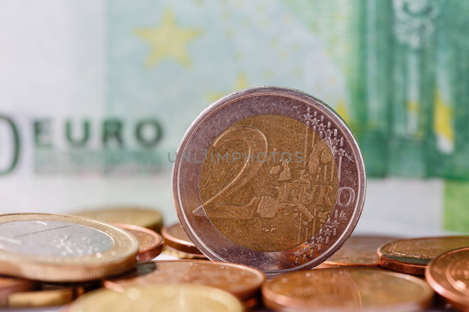 Euro coins by Roka