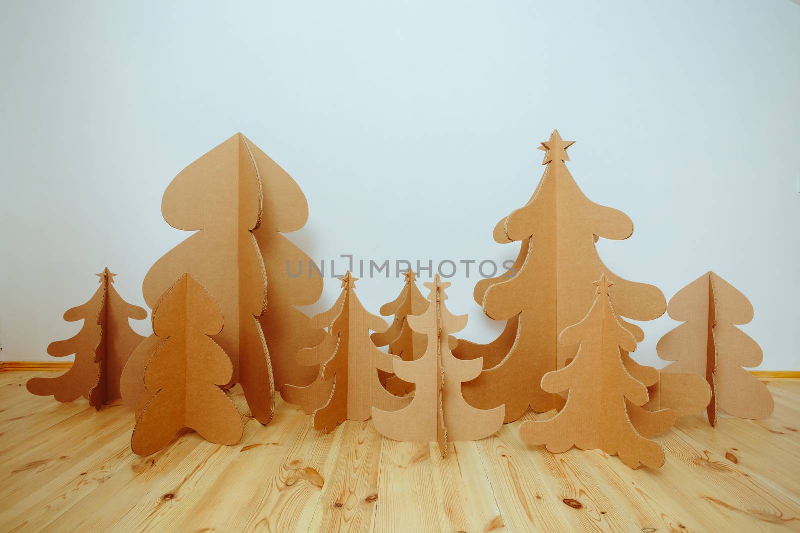 Christmas Tree Made Of Cardboard. New Year by sarymsakov