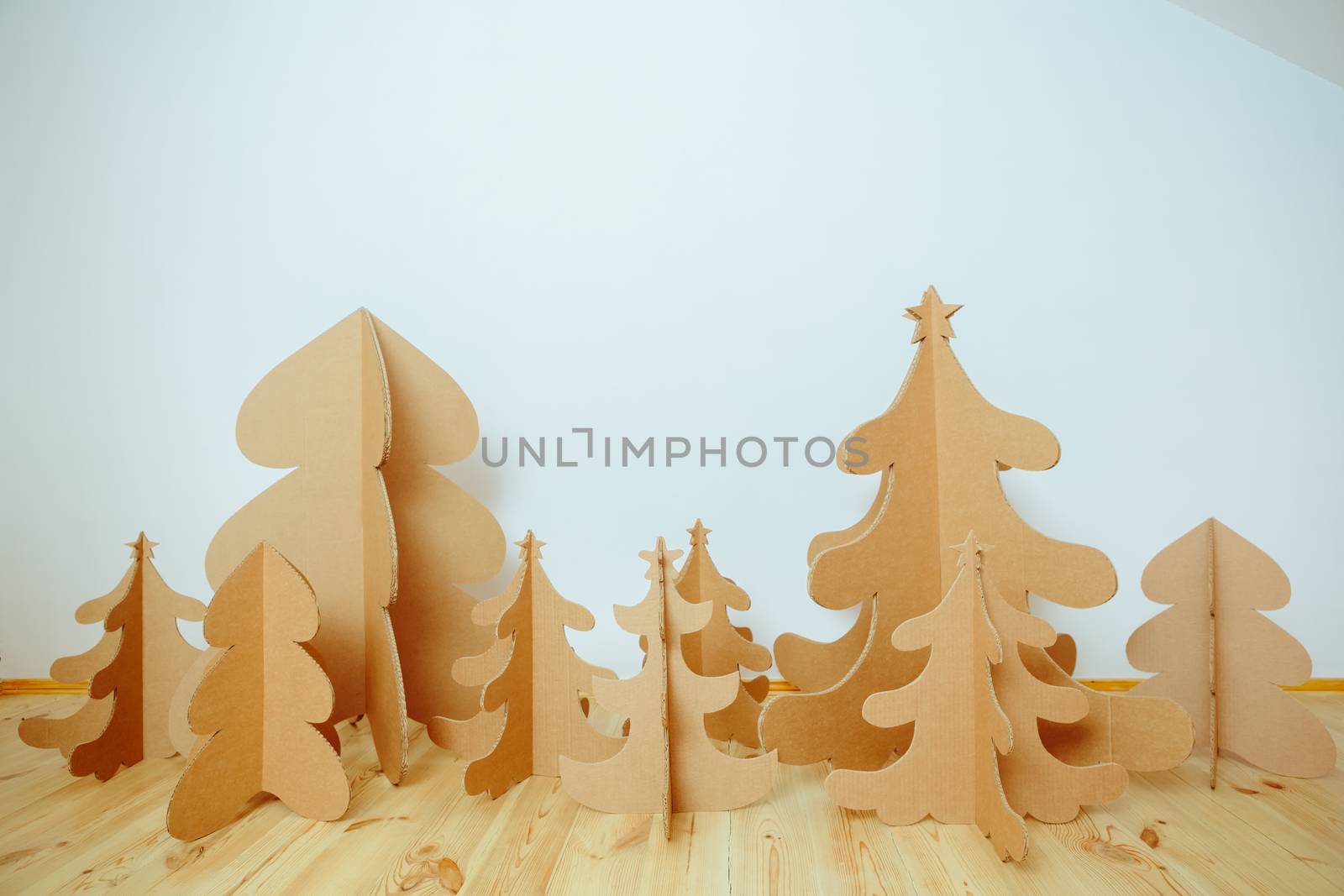 Christmas Tree Made Of Cardboard. New Year by sarymsakov