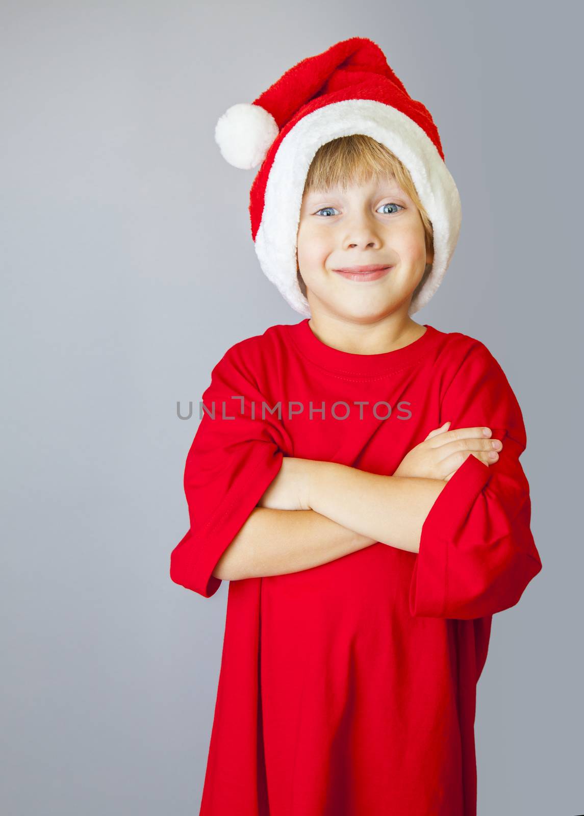boy with Santa Hat by anelina