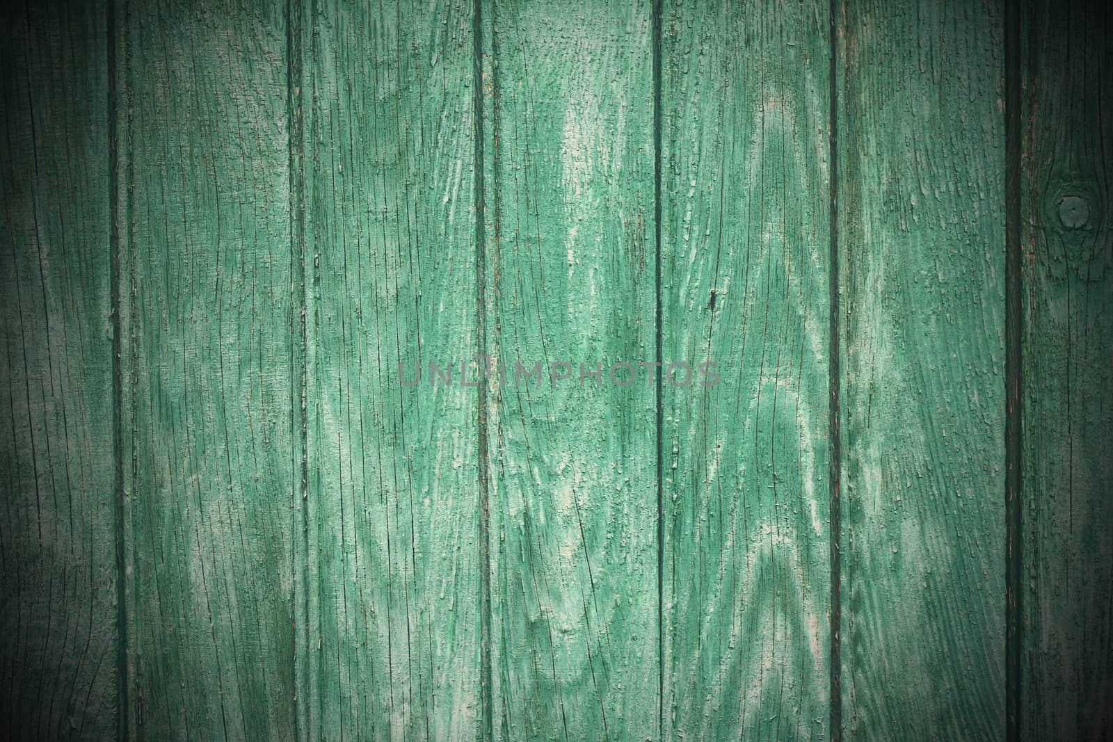 green painted real wooden texture with added vignette
