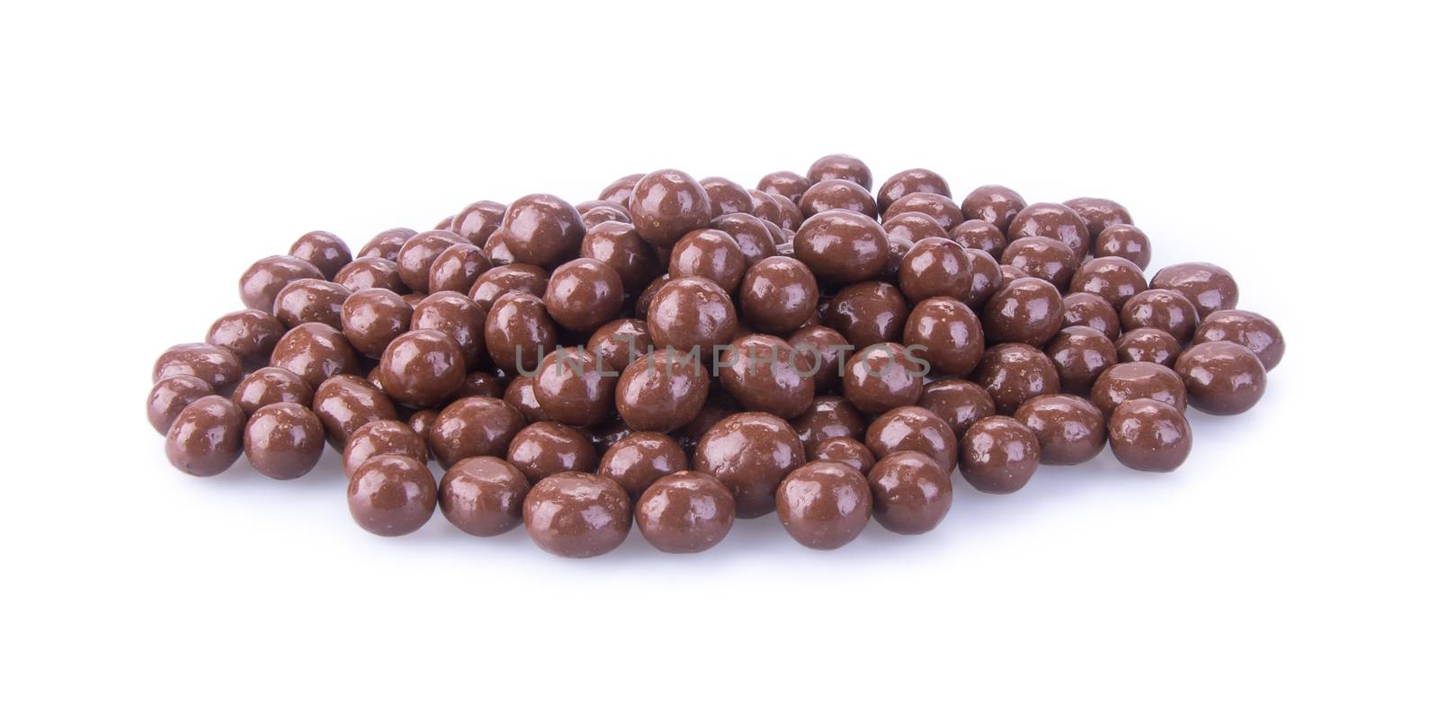 chocolate balls. chocolate balls on a background by heinteh