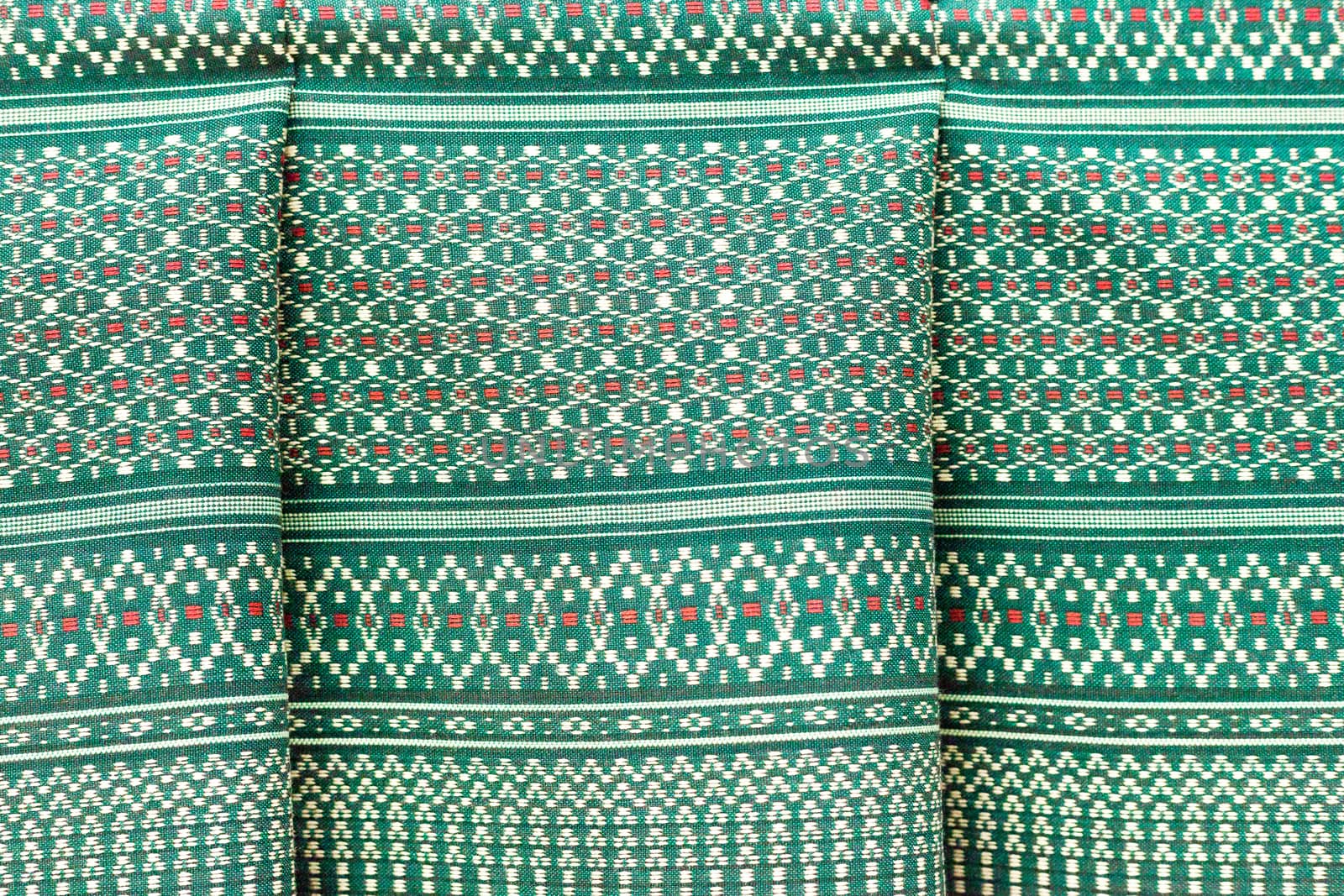 Vintage traditional Thai handmade fabric texture background .