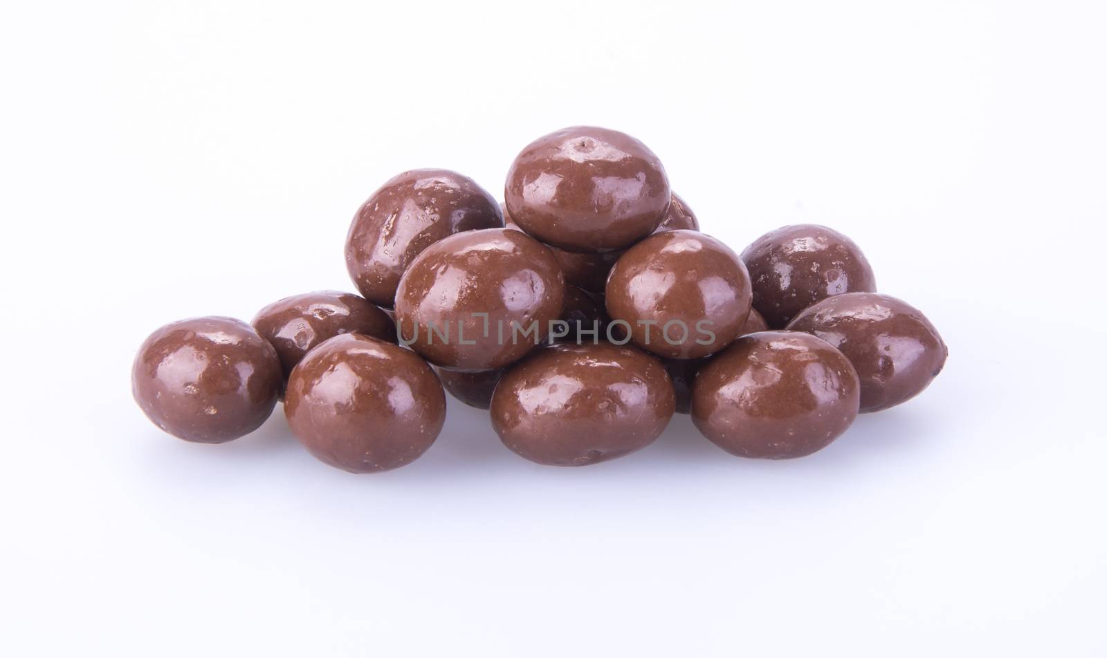 chocolate balls. chocolate balls on a background.