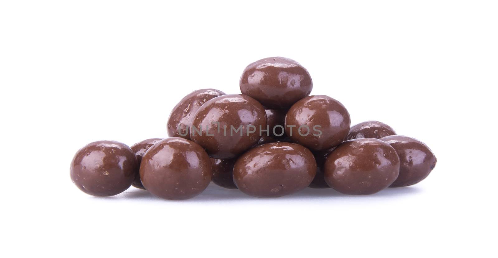 chocolate balls. chocolate balls on a background.