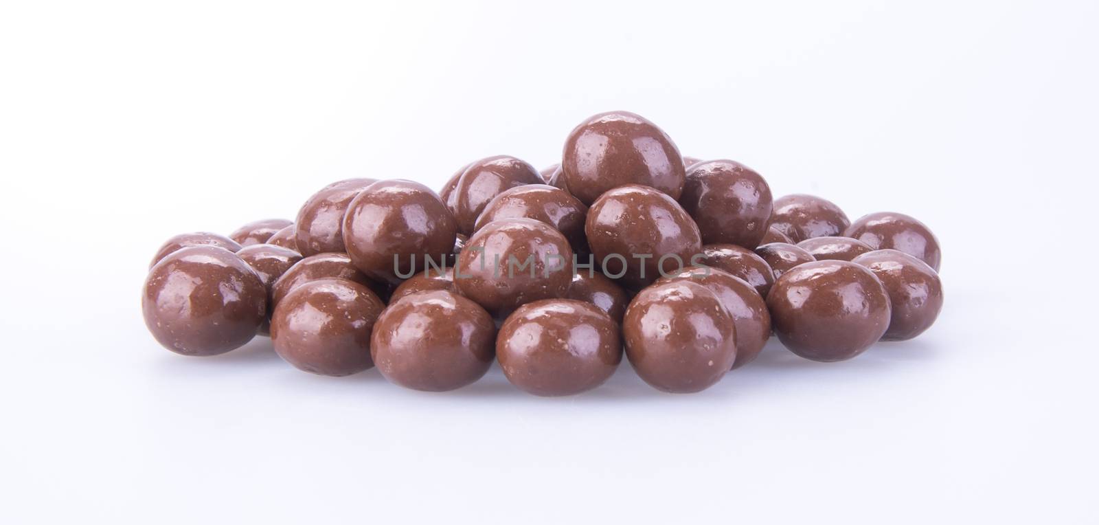 chocolate balls. chocolate balls on a background.