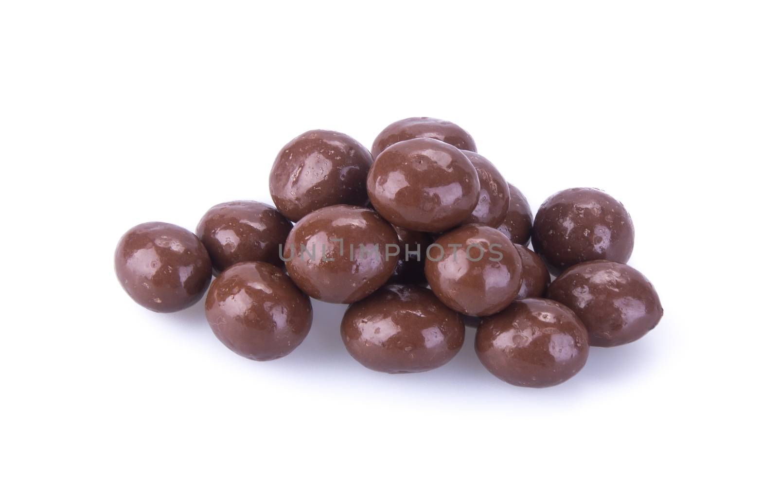 chocolate balls. chocolate balls on a background.