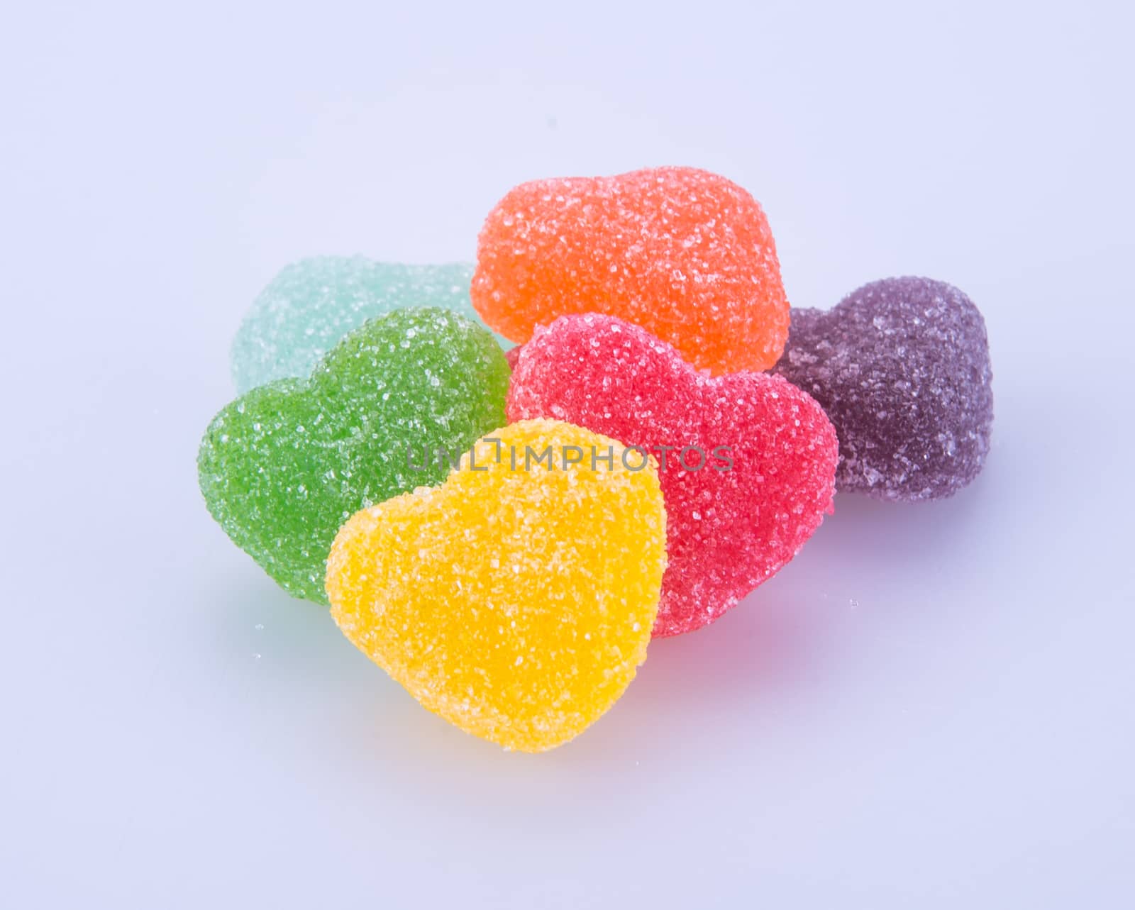 candies. jelly candies on a background. jelly candies on a backg by heinteh