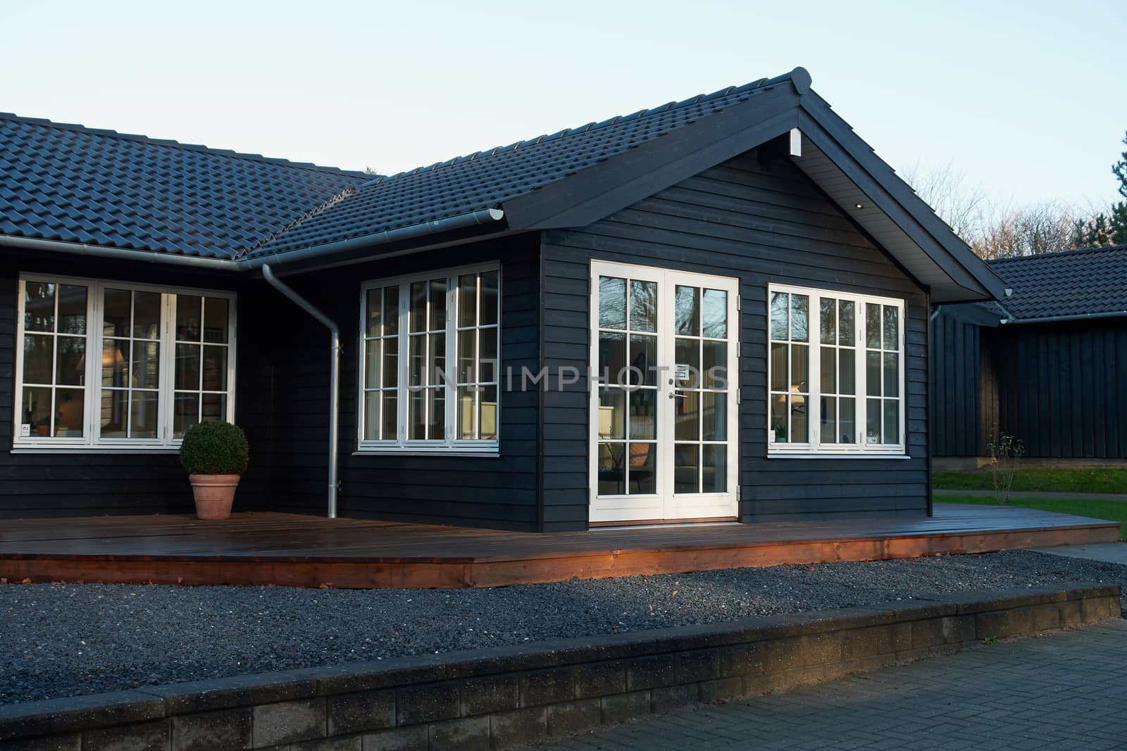 Modern style designed private wooden home summer house