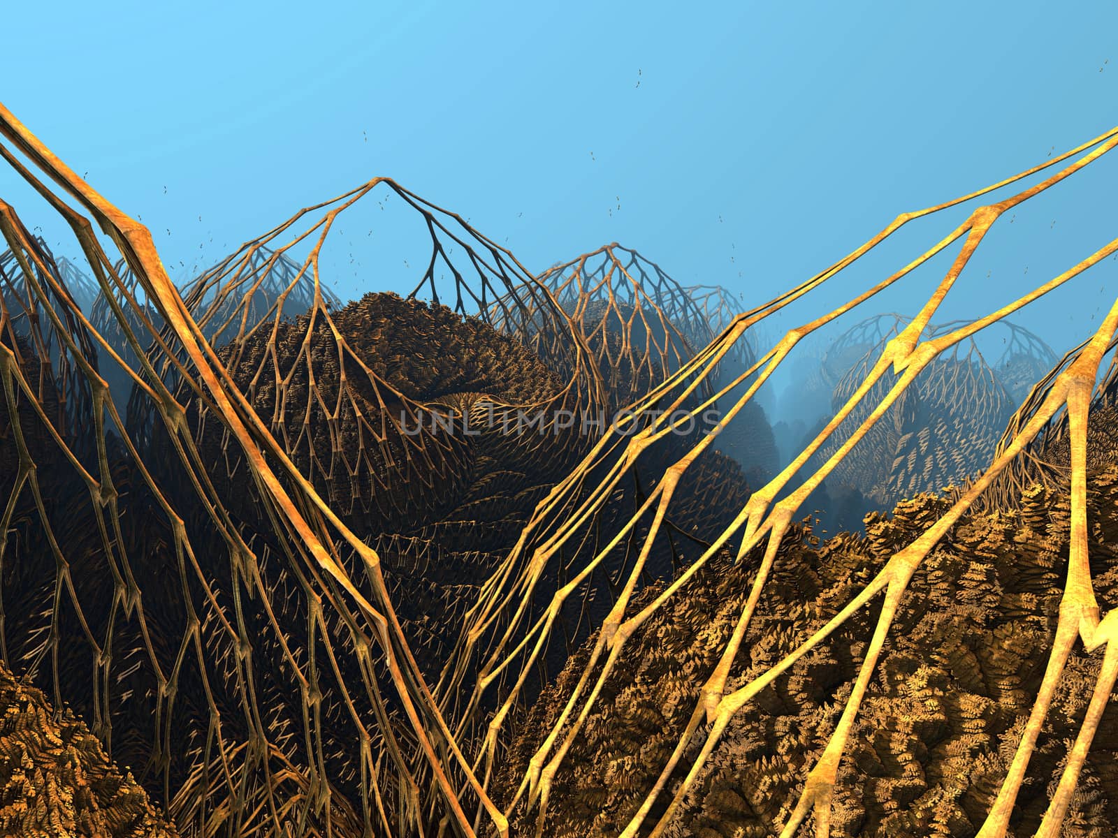 Computer rendered virtual scenery for art and entertainment