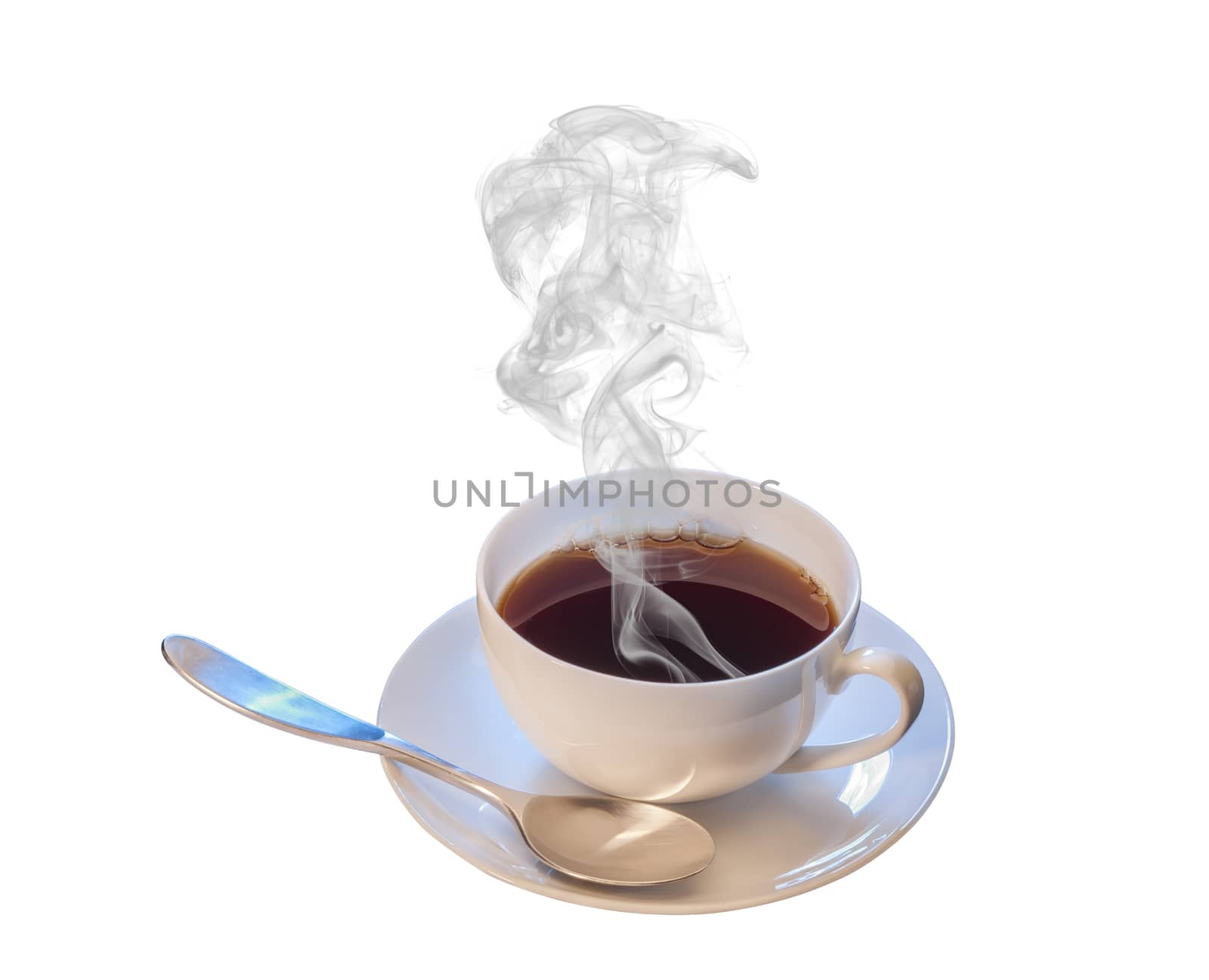 Cup of black hot coffee by f/2sumicron