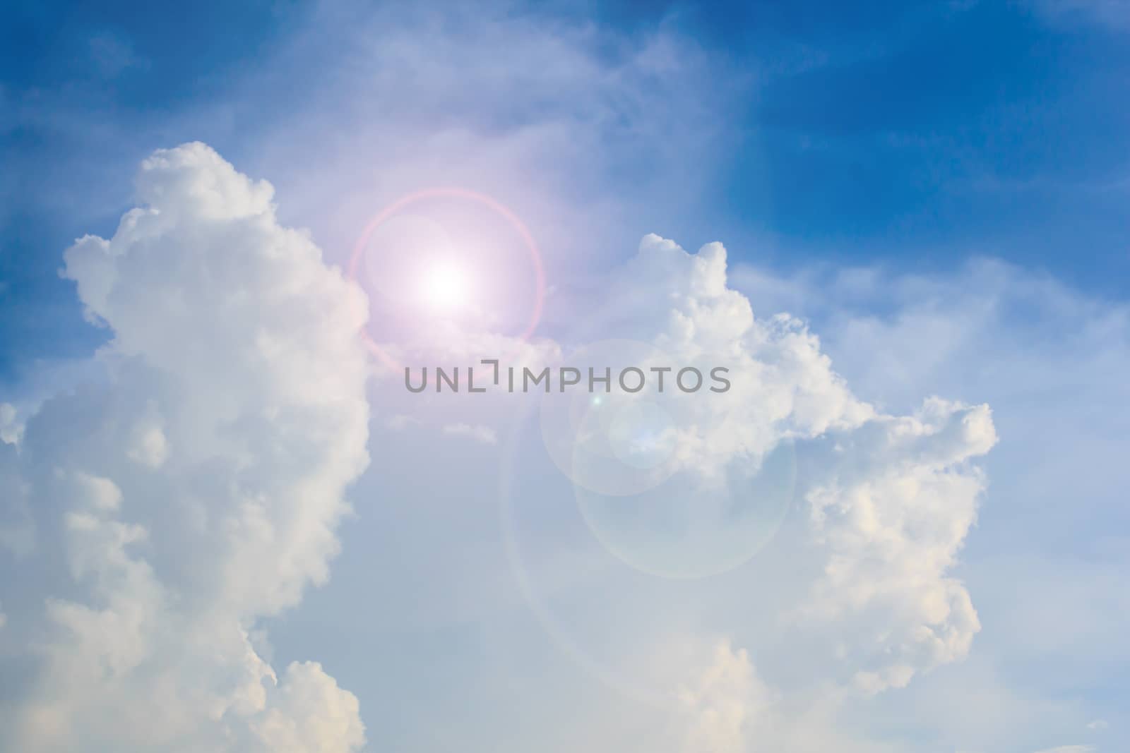 clouds in the blue sky is very beautiful.