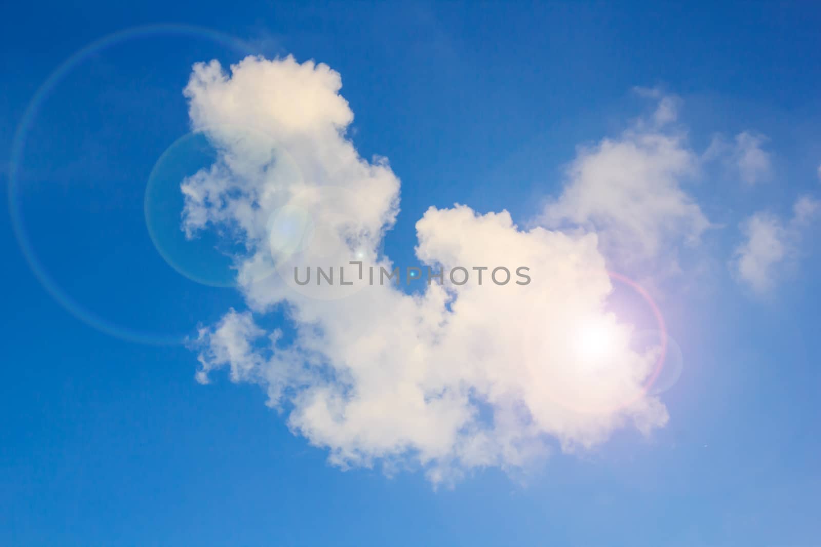 clouds in the blue sky is very beautiful.