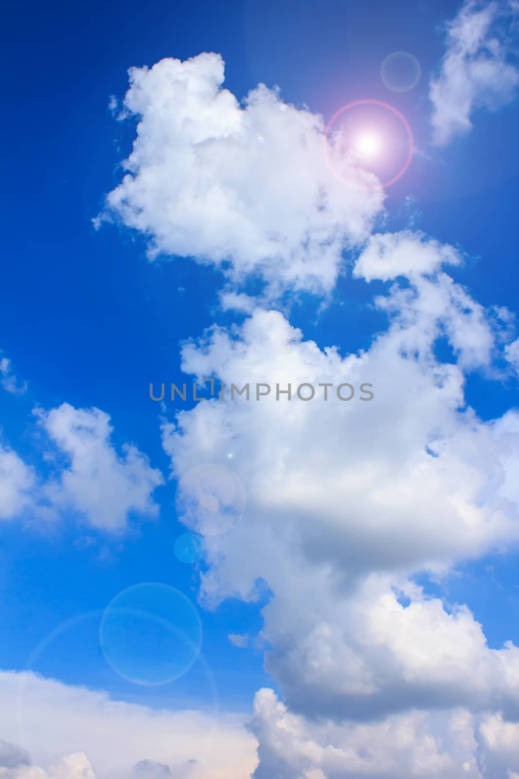 clouds in the blue sky is very beautiful.