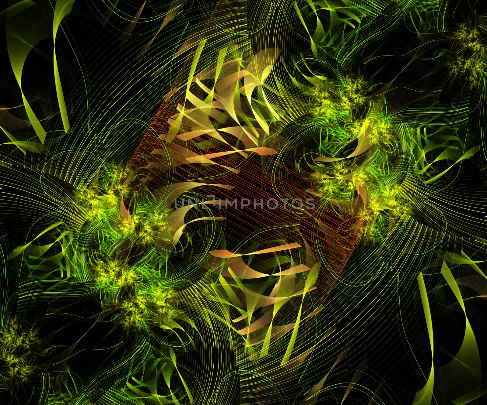 Computer generated fractal artwork for creative design, art and entertainment