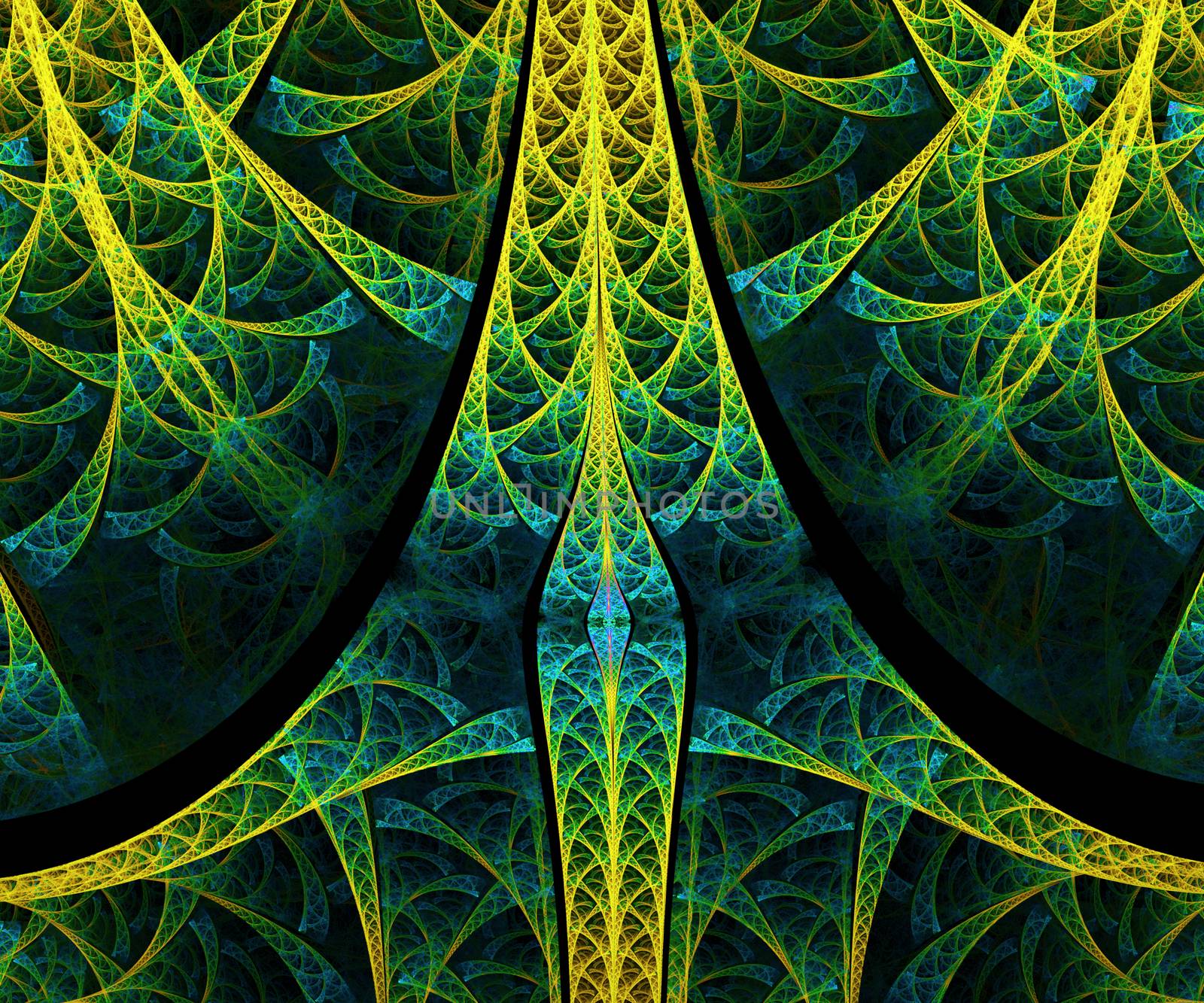 Computer generated fractal artwork for creative design, art and entertainment