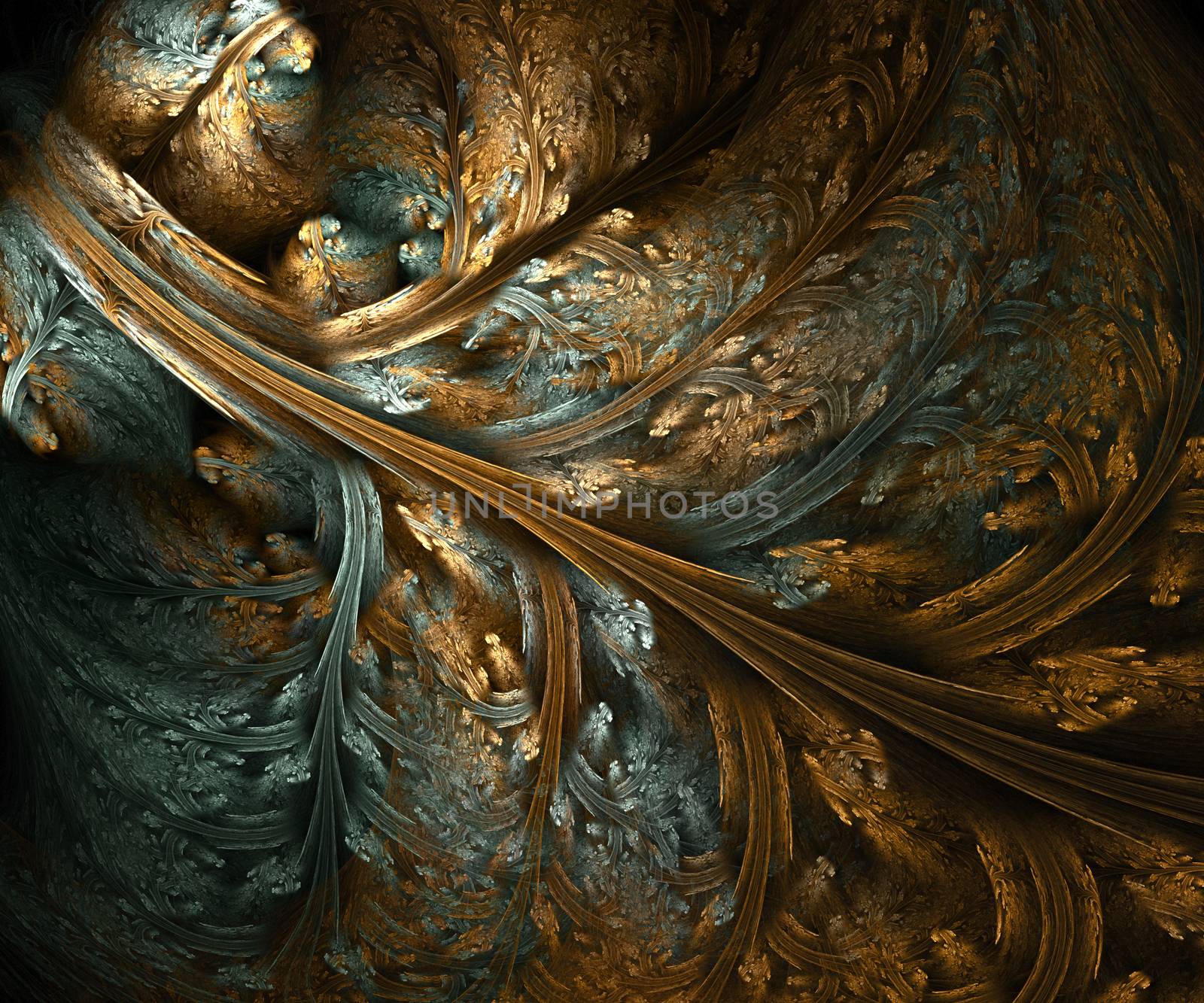 Computer generated fractal artwork for creative design, art and entertainment