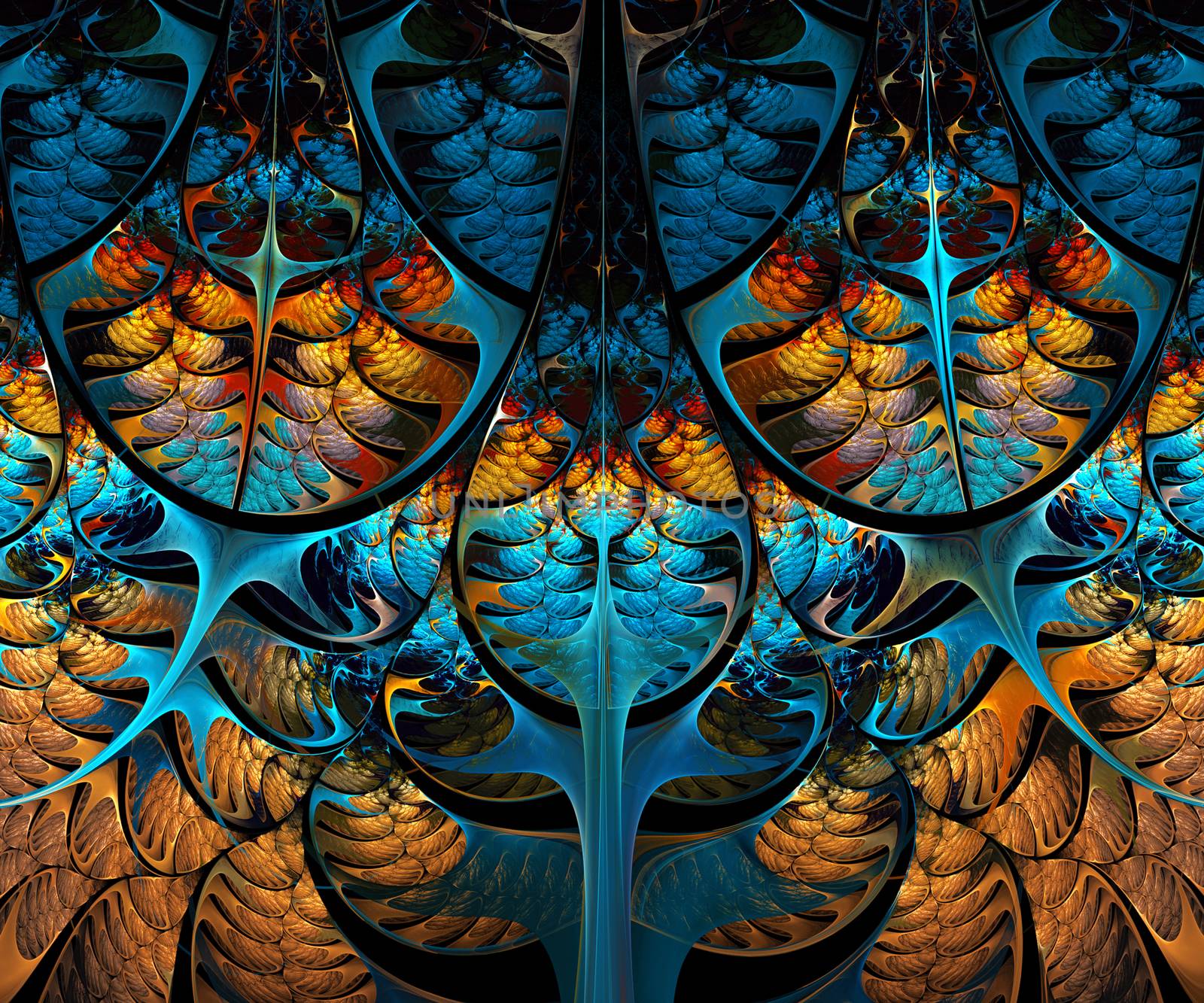 Computer generated fractal artwork for creative design, art and entertainment
