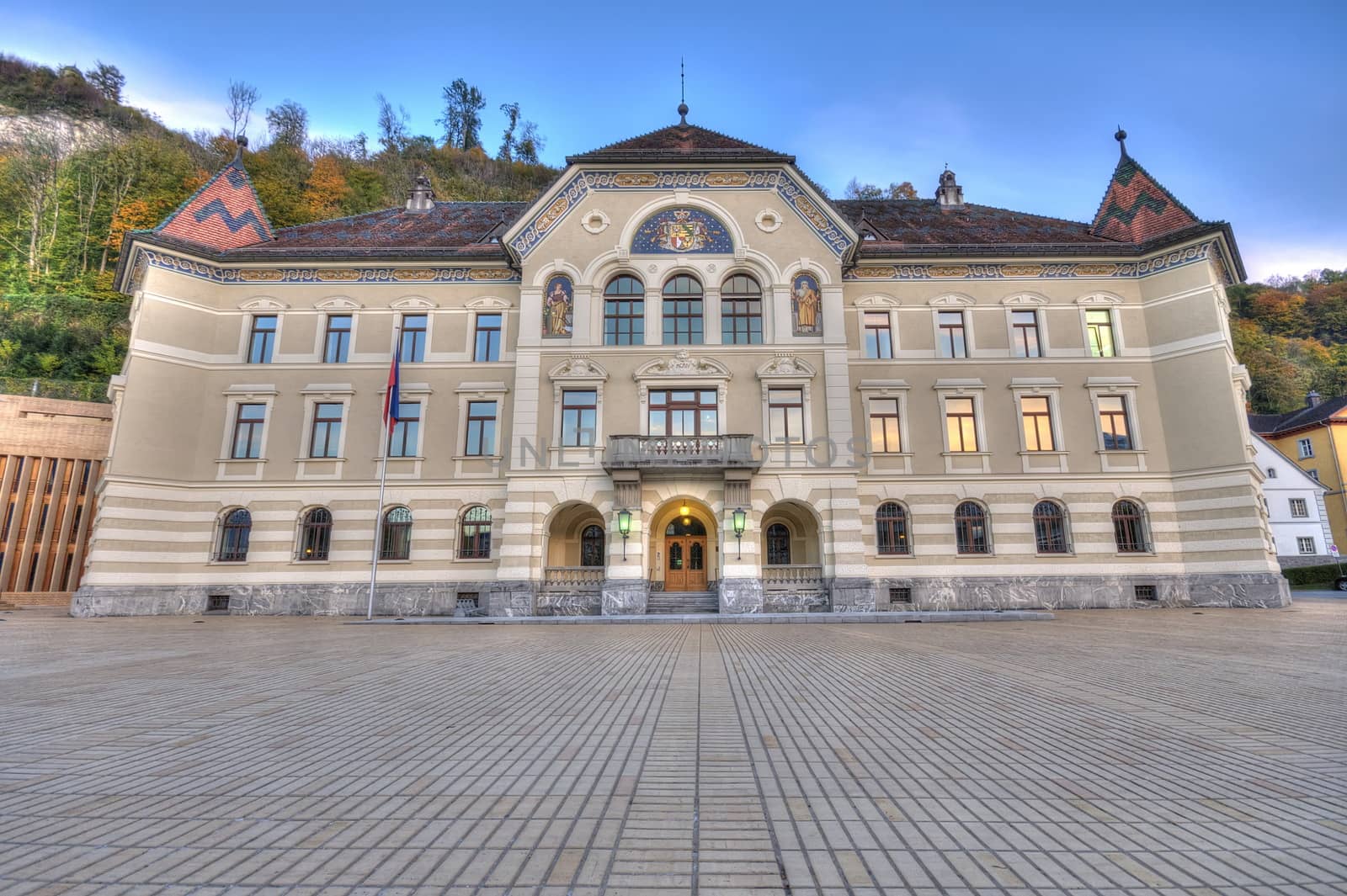 Parliament of Liechtenstein in Vaduz by anderm