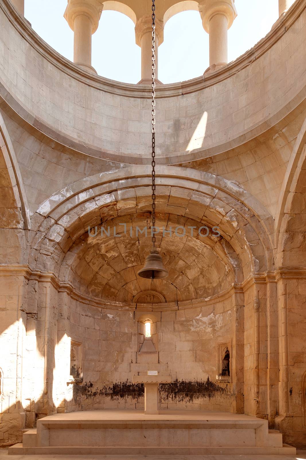 Interior of the ancient Christian temple Noravank in the mountains of Armenia.