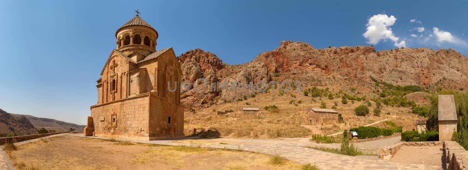 The ancient Christian temple complex Noravank in the mountains of Armenia