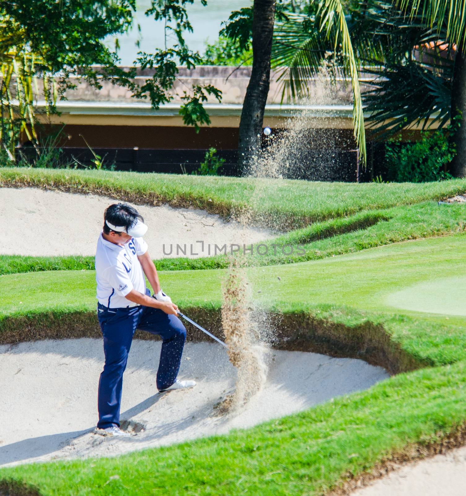 CHONBURI - DECEMBER 14 : Kodai Ichihara of Japan player in Thailand Golf Championship 2014 (Professional golf tournament on the Asian Tour) at Amata Spring Country Club on December 14, 2014 in Chonburi, Thailand.