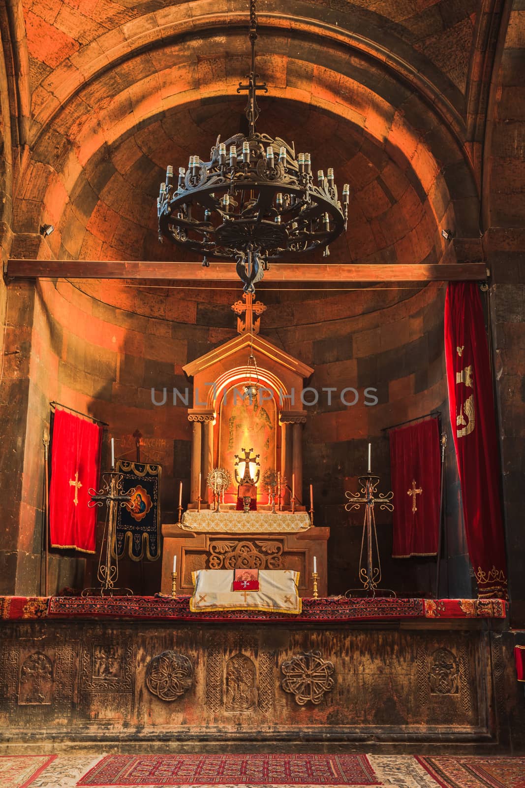 The decoration at altar Inside of Khor Virap Monastery