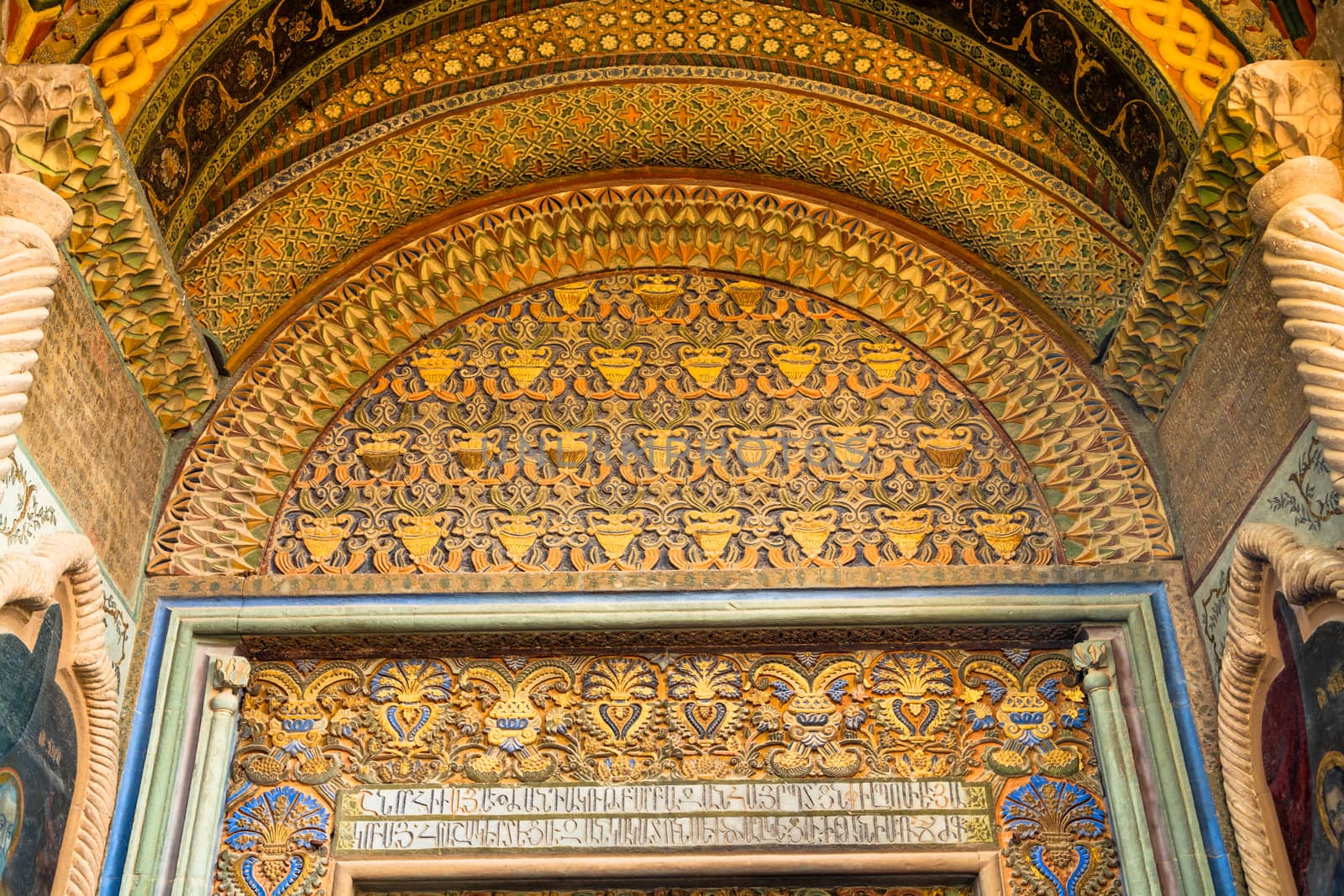 Decoration inside The belfry at Echmiadzin Cathedral, Armenia