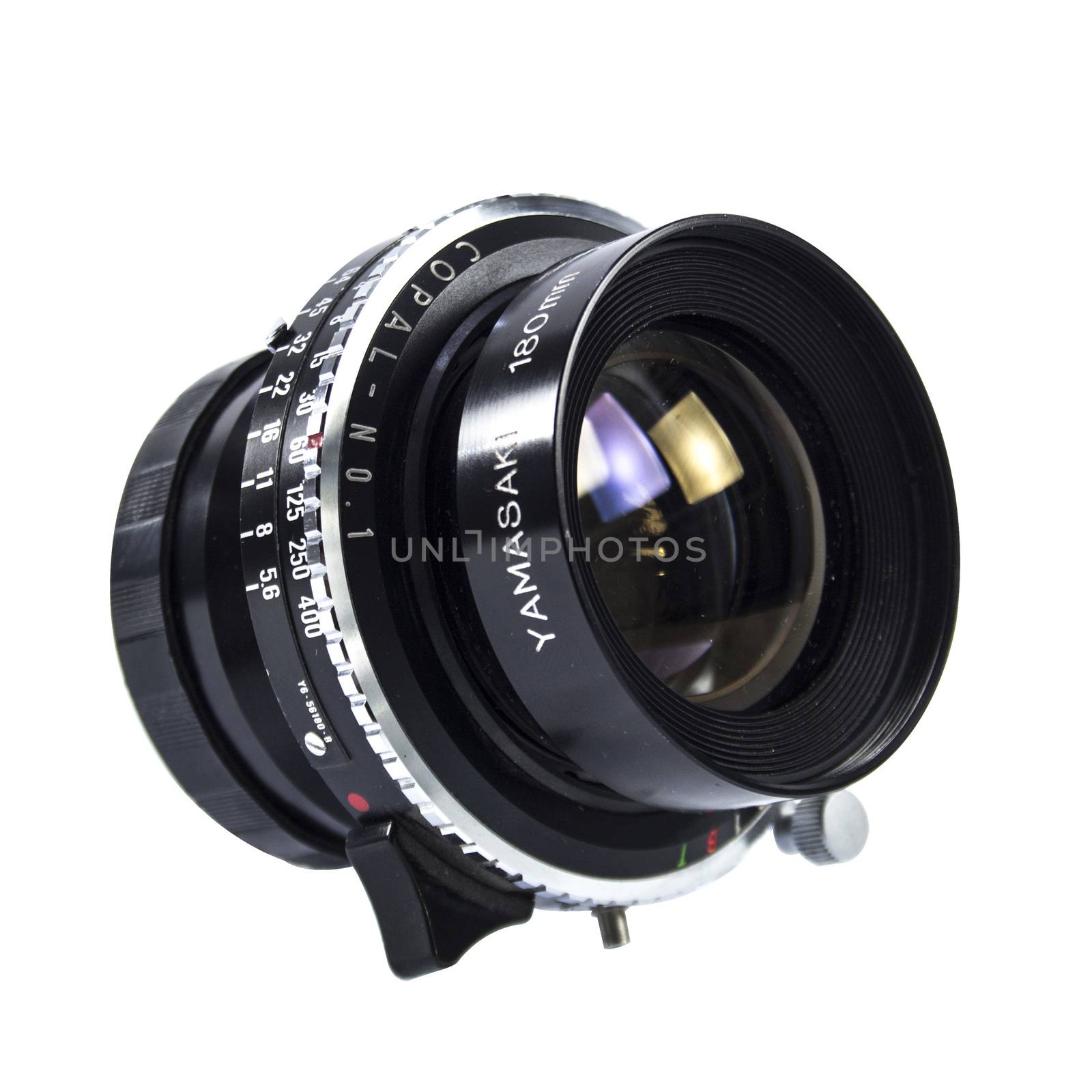 An old manual control camera lens by designsstock