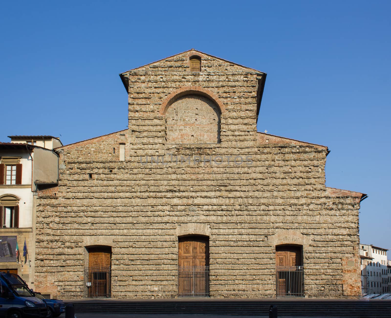 Florence, Basilica of St. Lawrence, the facade was never completed