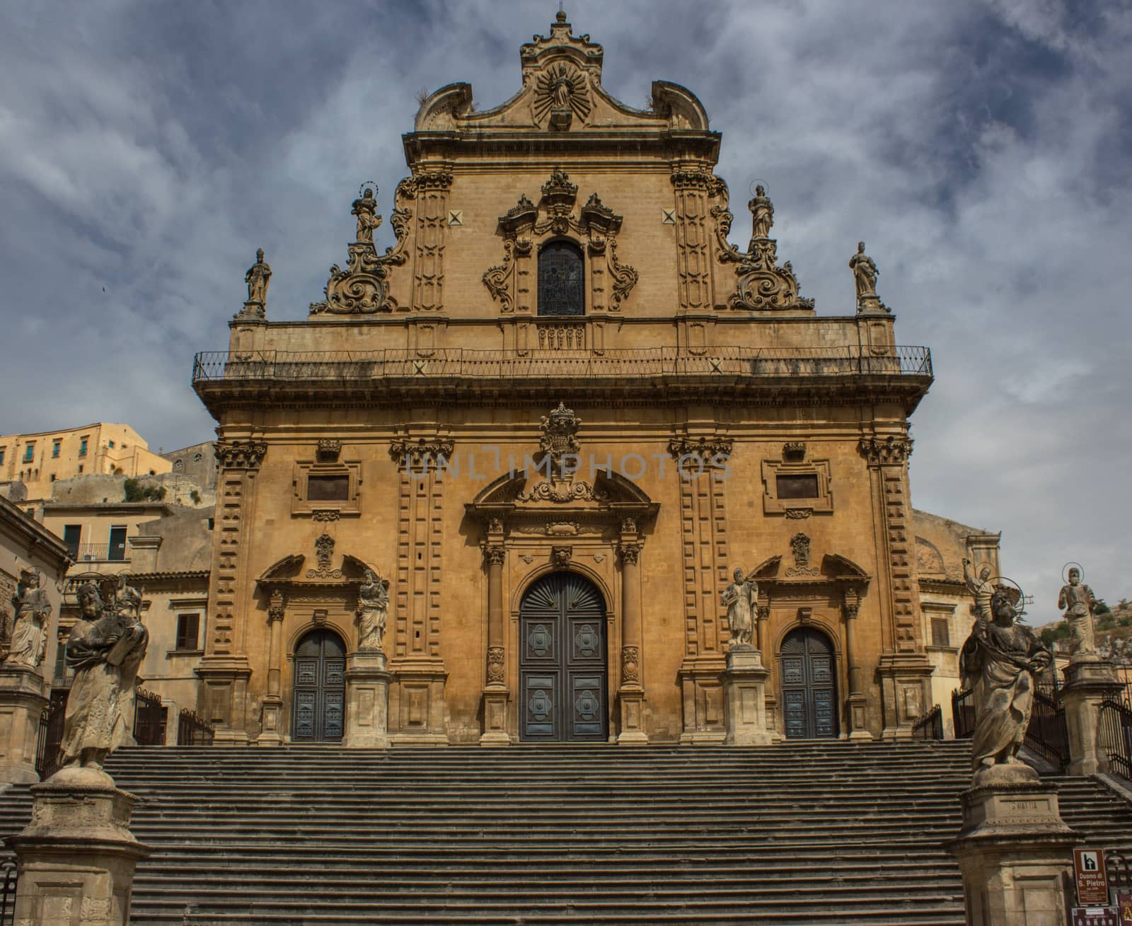 St. Peter's Church of Modica in Sicily famous for its Baroque architecture