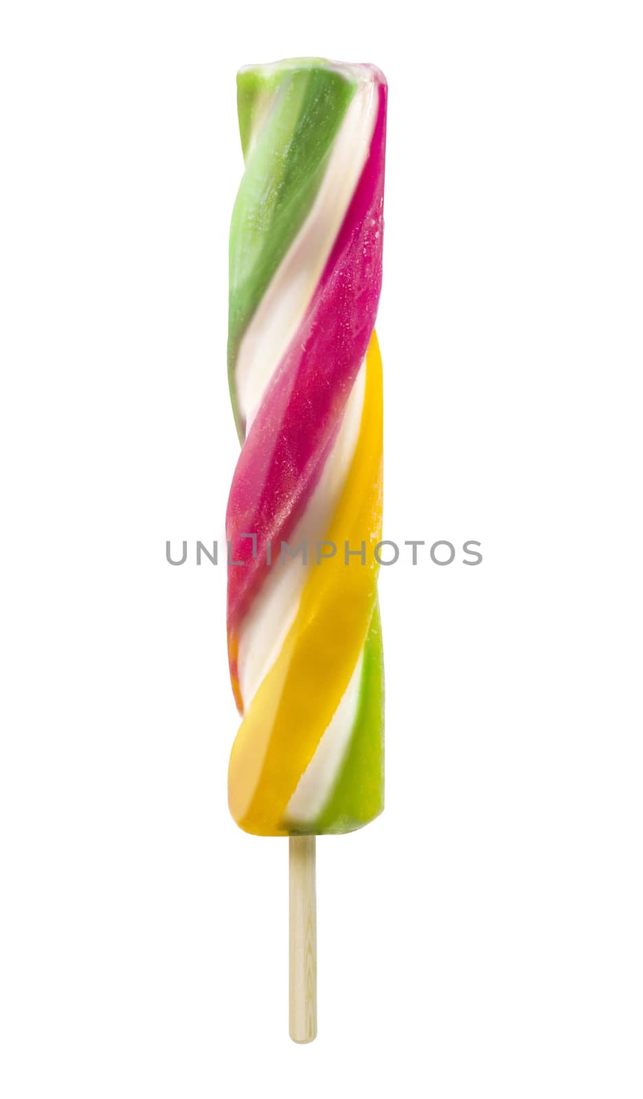 colorful tasty isolated ice cream.