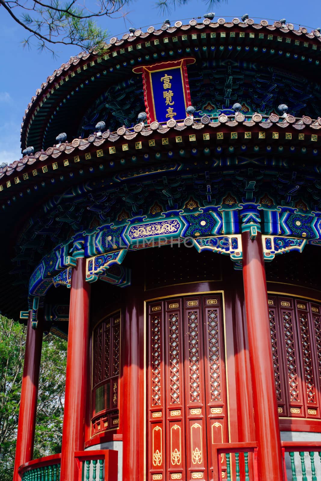 Chinese ancient pavilion in Beijing