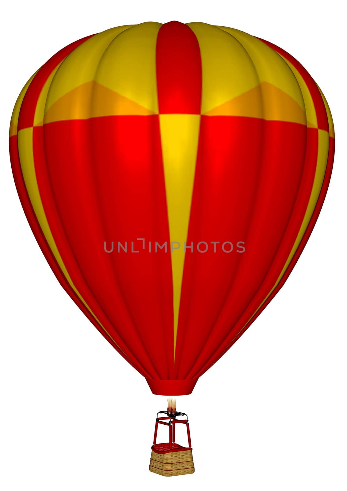 Hot air balloon - 3D render by Elenaphotos21