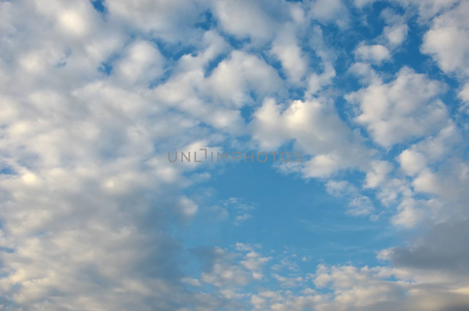 Fresh air with nice cloudy sky background