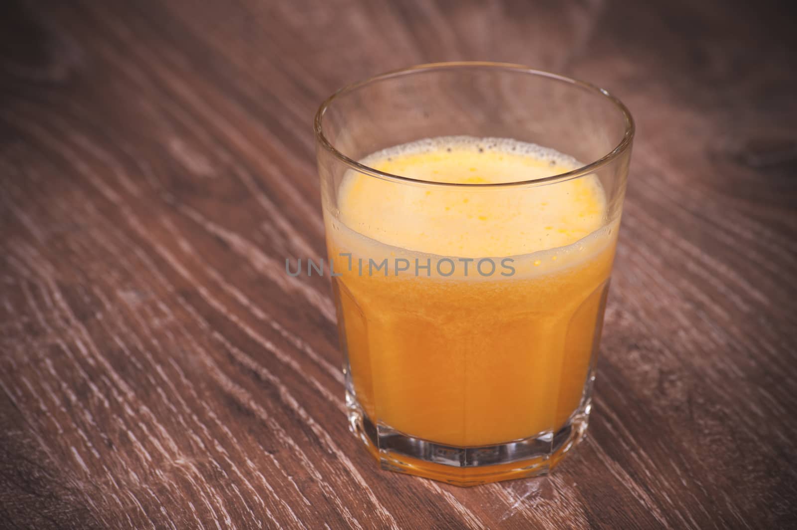 freshly squeezed orange juice in glass citrus