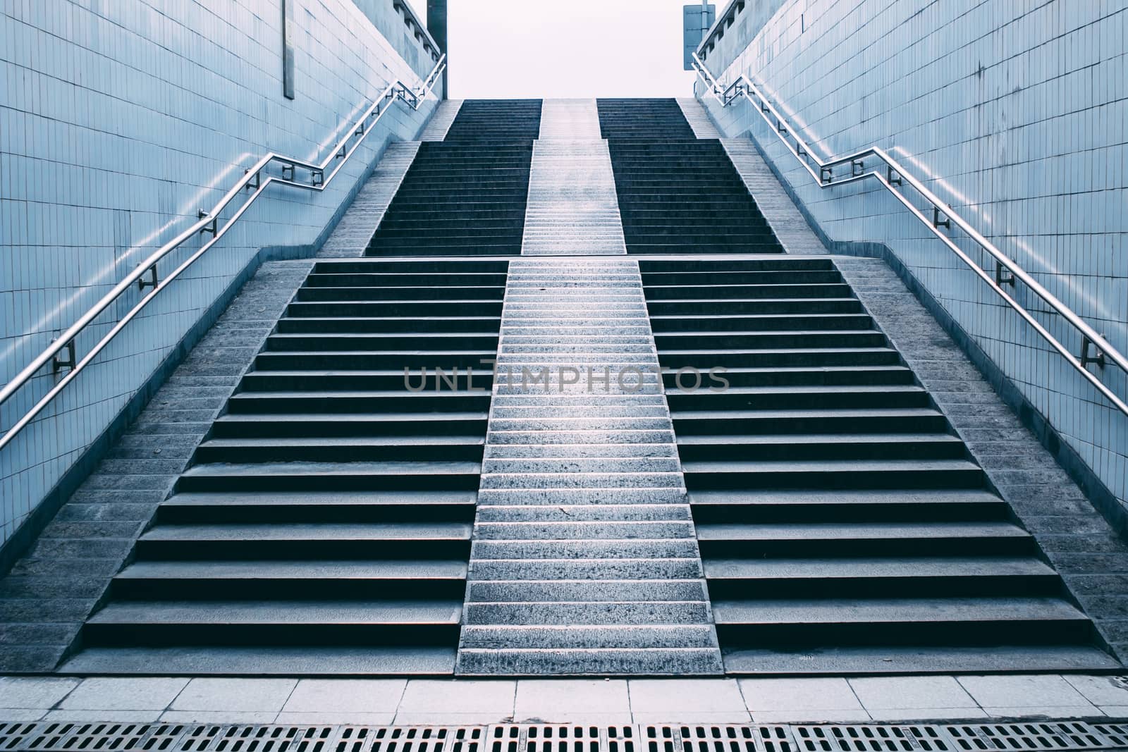 stairs of subway station,Beijing