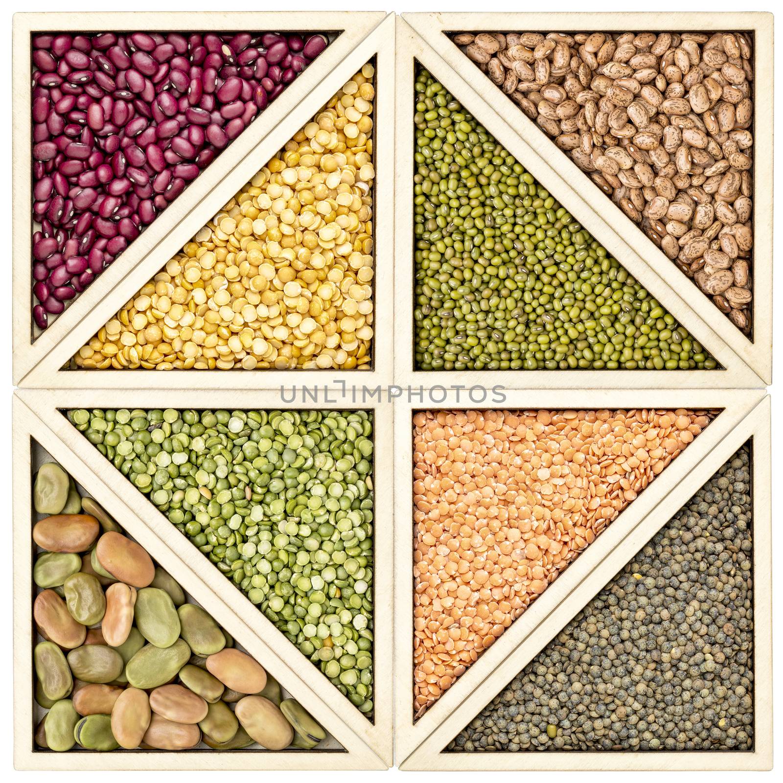 bean, pea and lentil abstract by PixelsAway