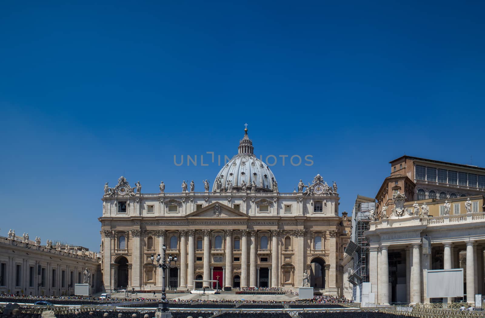 Rome, Bernini's colonnade surrounding St. Peter's Square