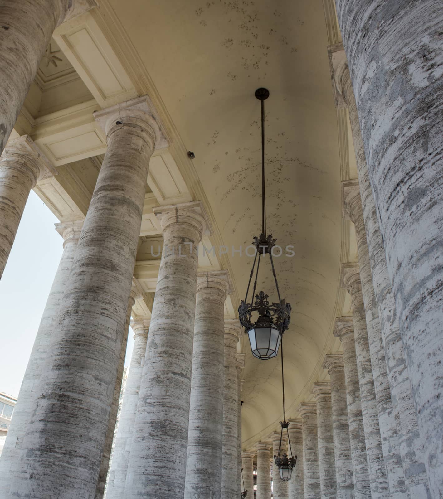 Rome, Bernini's colonnade surrounding St. Peter's Square