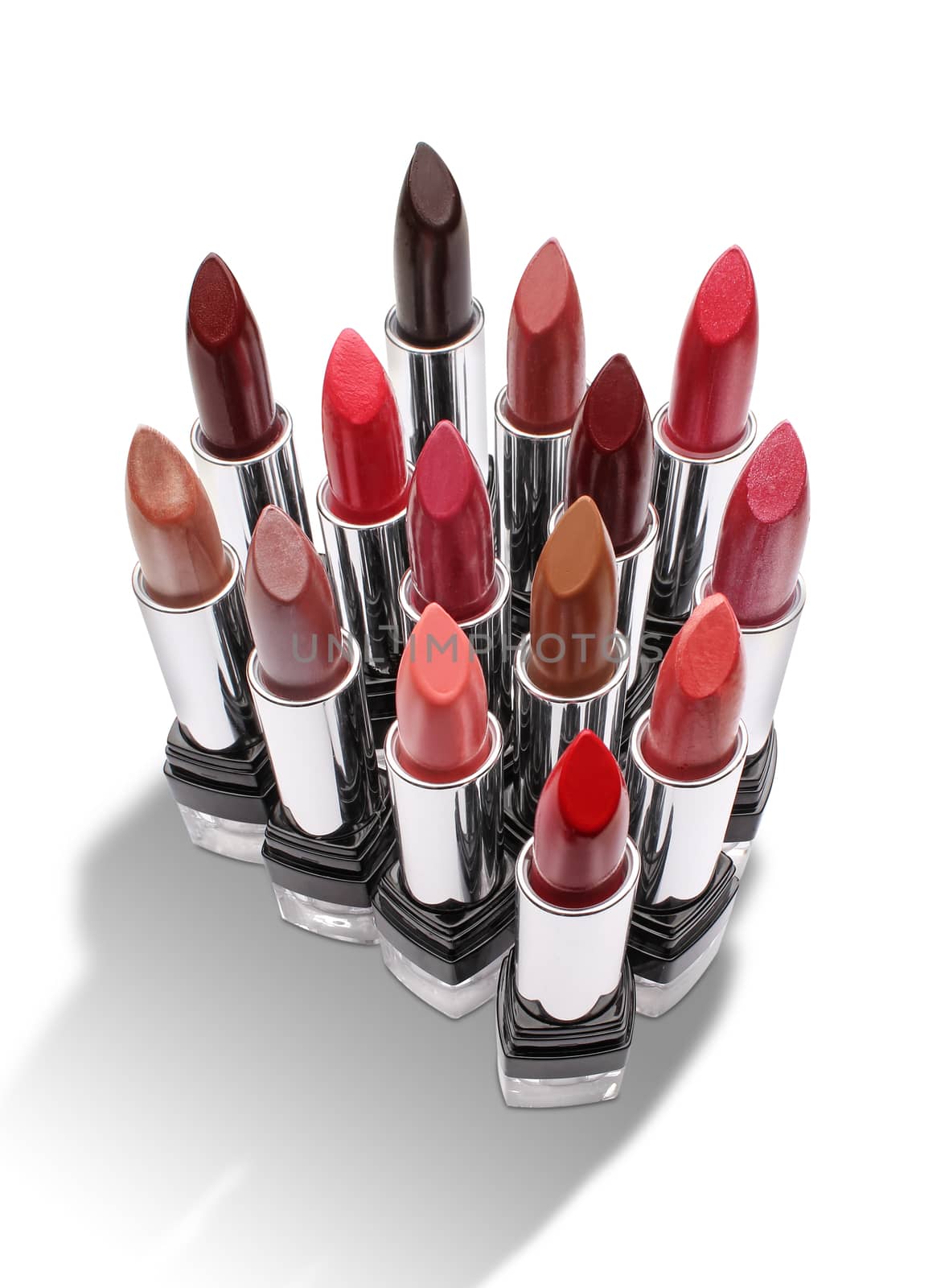 Group of colorful lipsticks isolated  by Erdosain
