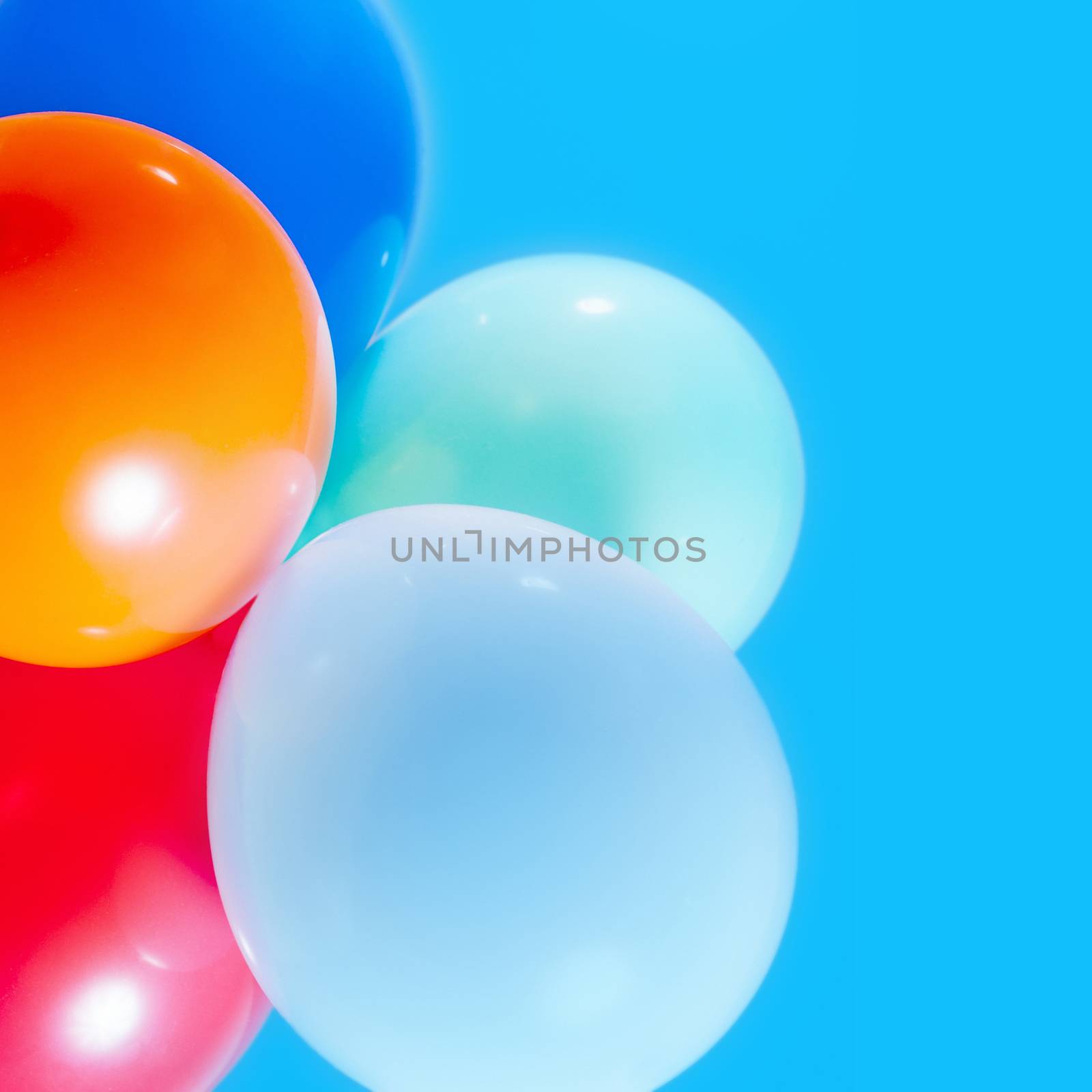 balloons on the sky background