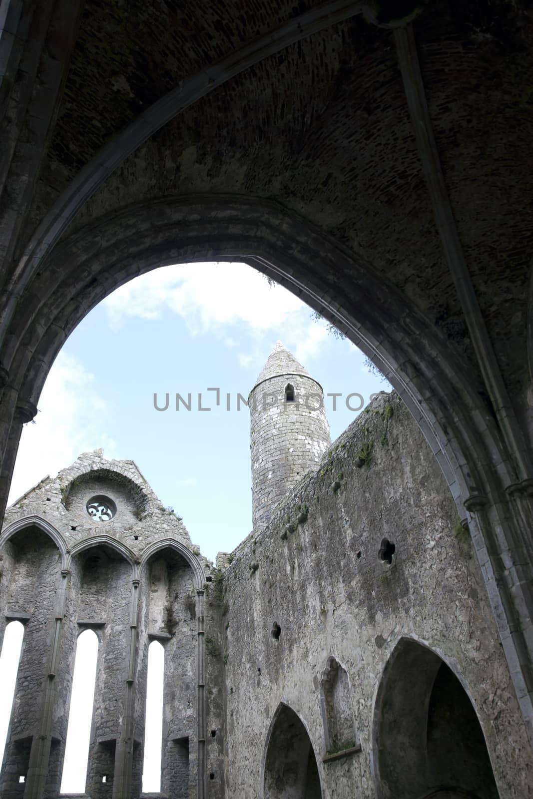 rock of cashel church arches by morrbyte