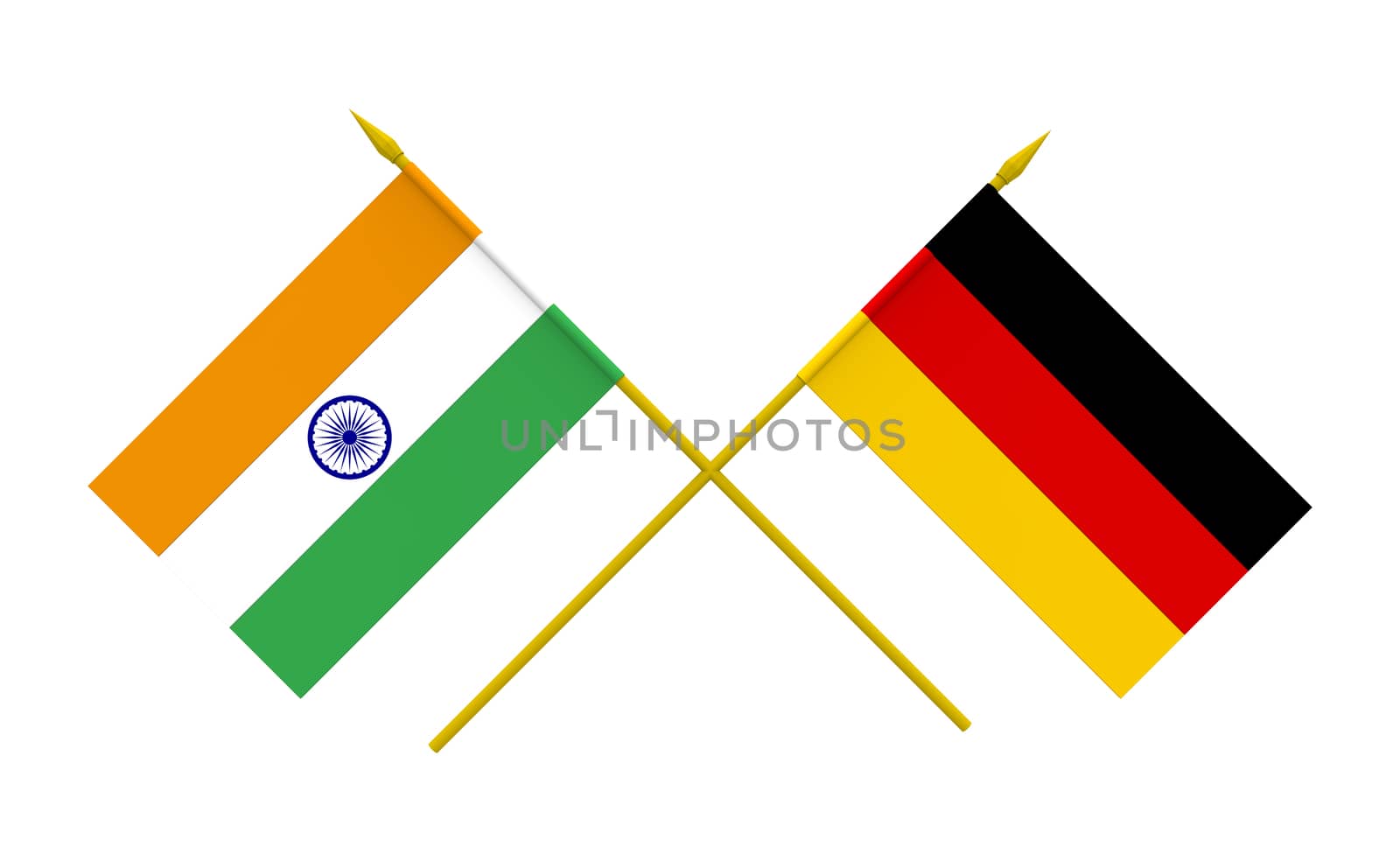Flags, Germany and India by Boris15