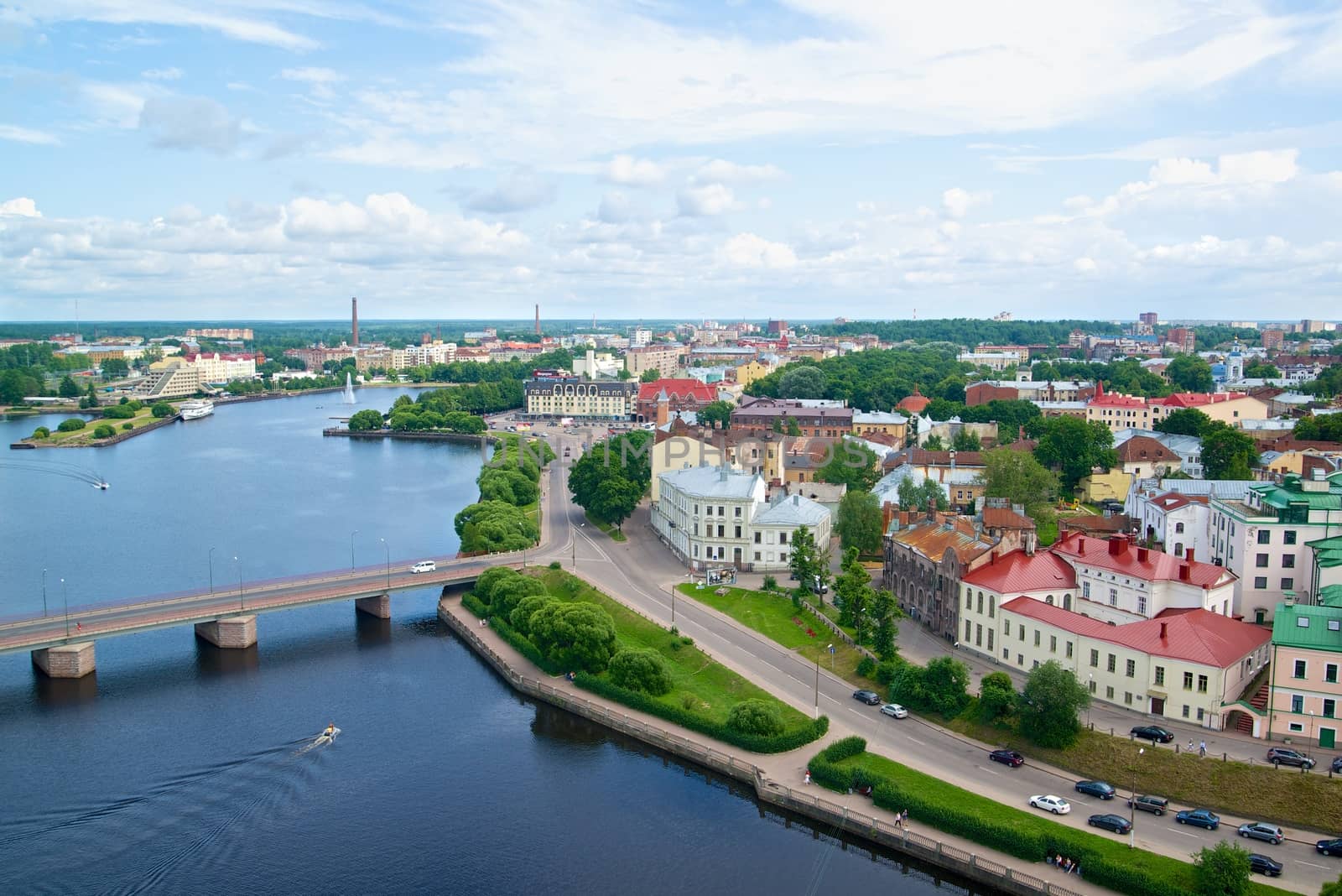 The picture of the  vyborg olaf tower view
