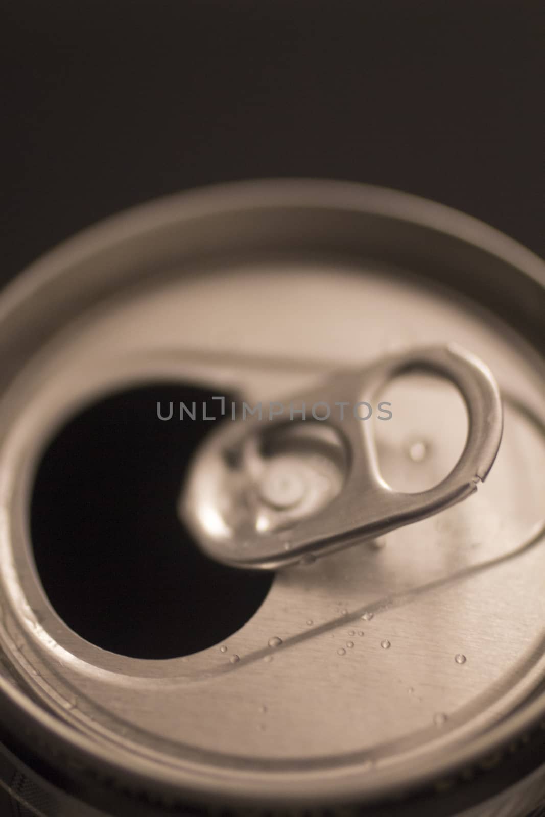Soda refreshment cola soft drink can close-up by edwardolive