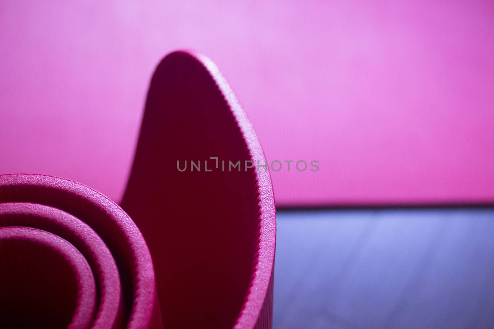 Red fitness yoga and pilates foam gym mats by edwardolive