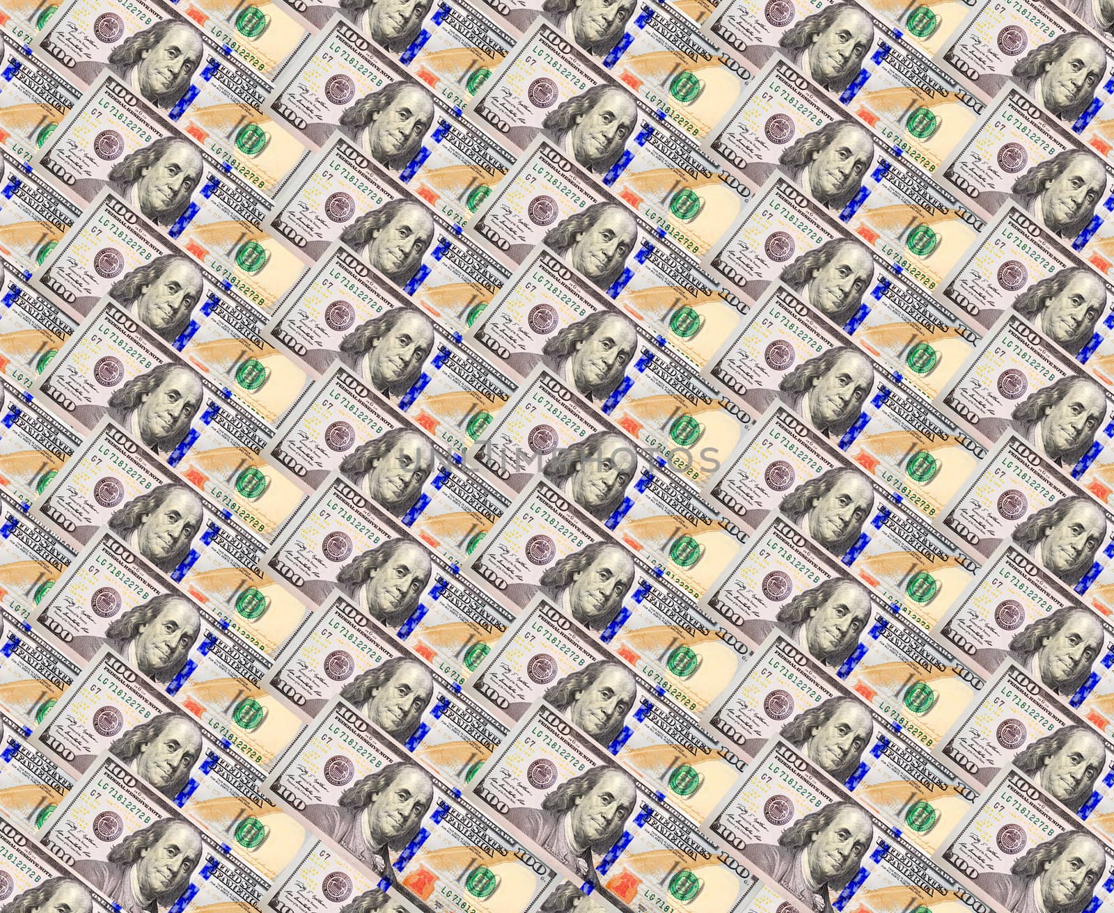 background from a lot of hundred dollar bank notes